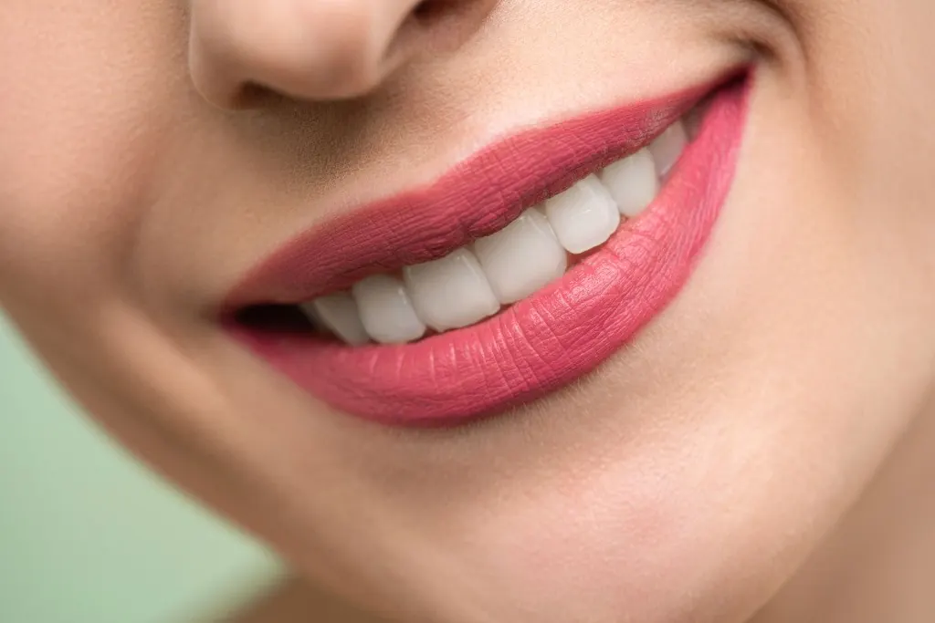 Close-up of a bright, healthy smile