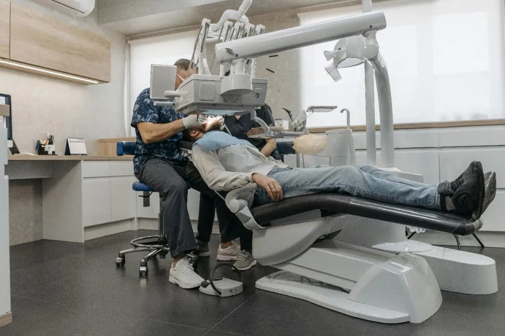 Reception lounge at Palm Dental Sarasota